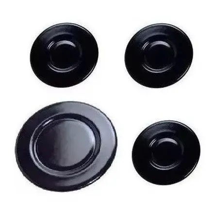 Kit Com 4 Espalhadores Tampinha Queimador do Fogão Brastemp Unique 3 pequenas 1 grande