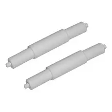 2 Roletes Suporte Porta Papel Higiênico Encaixe Universal