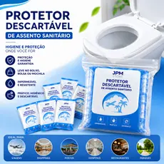 Kit Protetor Assento Vaso Sanitário Descartável  Banheiro Plástico Portátil Viagem