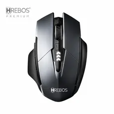 Mouse Sem Fio 2.4G Recarregável Gamer Ergonômico HREBOS IF-263
