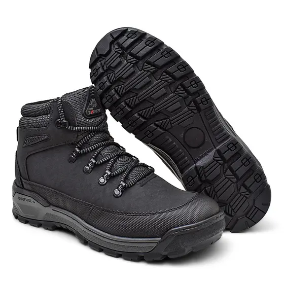 Coturno Militar Masculino Estilo Motociclista Reforçado Sola de Borracha 207 Preto