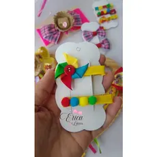 Hair clips catavento junino