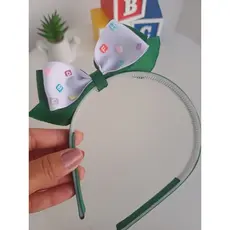 Tiara com laço escolar