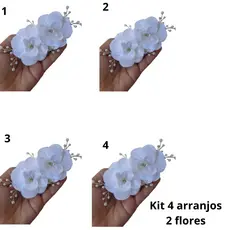 kit 4 peças arranjo de noiva, daminhas, madrinhas, arranjo de casamento