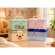 Caixa Organizadora P/ Remédios Farmácia Farmacinha Infantil Maleta Organização Remedios Quarto Bebe
