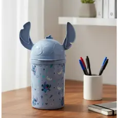 Mini Lixeira Stitch Mesa Quarto Maquiagem Porta Treco Organizadora Decorativa Compacta Disney