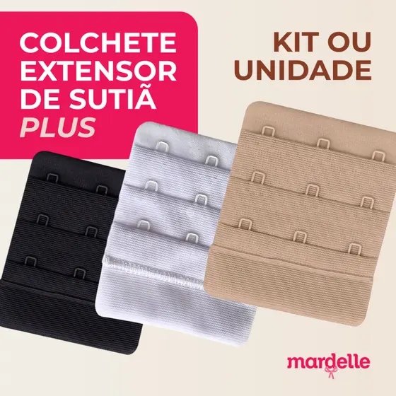 Colchete Extensor de Sutiã Tamanho 3 Ganchos Plus 079