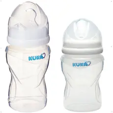 Kit Mamadeira Frasco 100% Silicone Fase 1 e 2 Original Kuka Bico Orto