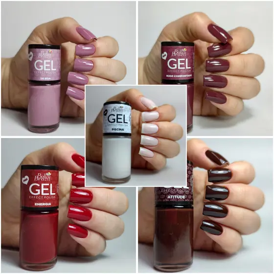 Bella Brazil Esmaltes Efeito Gel 9ml Seca Sem Cabine
