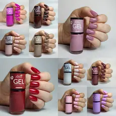 Kit 2 Esmaltes Bella Brazil EFEITO GEL *Seca Sem Cabine* 9ml