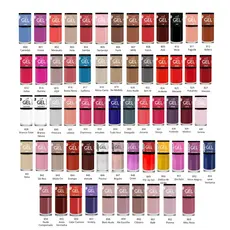 Kit 62 Cores Esmaltes Coleção Efeito Gel Bella Brazil