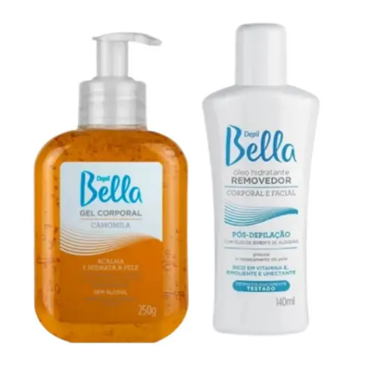 Depil Bella Kit Pós Óleo 140ml + Gel Pós Depilação