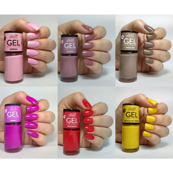 Esmalte Efeito Gel Sem Cabine Bella Brazil 9ml