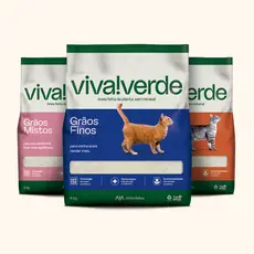 AREIA VIVA VERDE - 4KG - Escolha o ideal para você e seus felinos! PRODUTO ORIGINAL