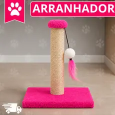 Arranhador Para Gatos Poste De Sisal Brinquedo Interativo *Artesanato Premium*