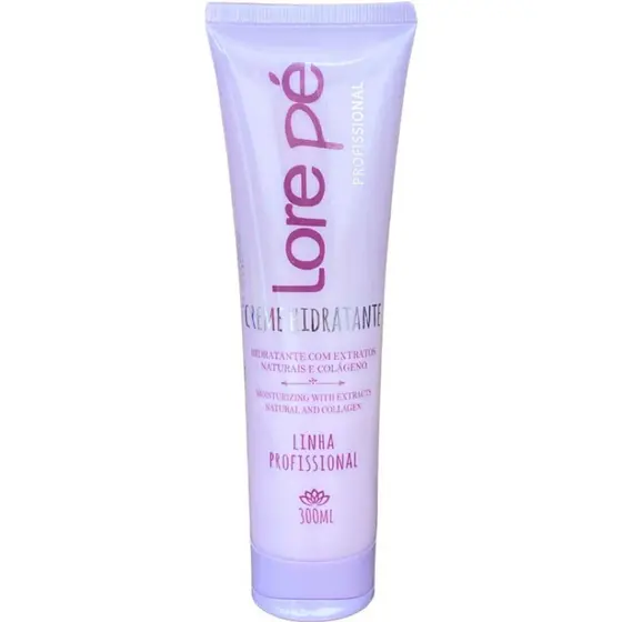 Creme Hidratante Para Pés E Mãos Com Colágeno 300ml Lore Pé