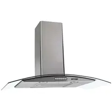 Coifa de Parede Vidro Curvo Slim Inox 80cm 4 a 5 Bocas Fogatti 110V