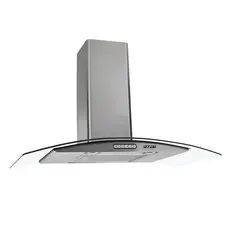 Coifa Parede Vidro Curvo Slim Inox 4 à 6 Bocas 90cm Fogatti 110V