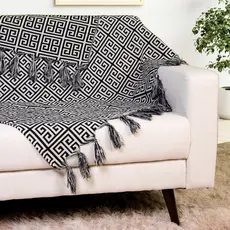 Manta Para Sofá Retratil 1,80x1,40 etnico preto