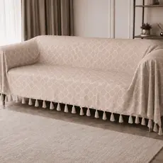Manta Gigante Jacquard Premium 3,00x2,80 Xale Para Sofá
