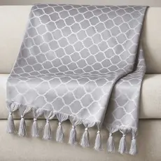 Manta Para Sofá Gigante Jacquard Xale 1,80x2,80 Luxo Decorativa Premium