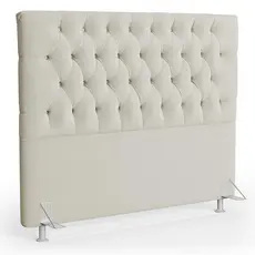 Cabeceira Casal King Cama Box 195cm Cristal C16 Bouclê Bege - Mpozenato