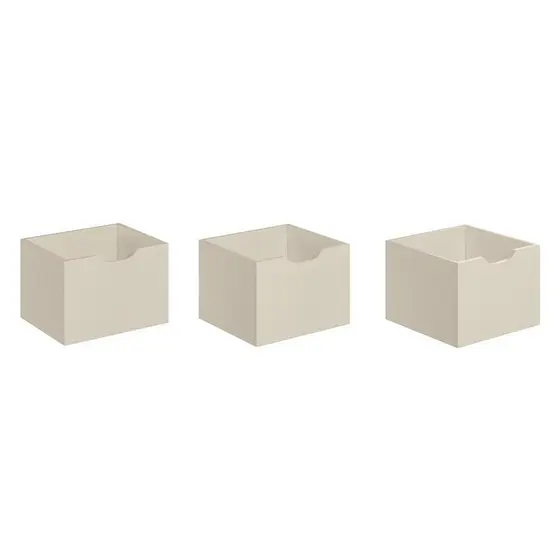 Gavetas para Nicho Organizador Kit 3 Q01 Off White - Mpozenato