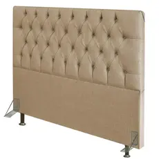 Cabeceira Cama Box Casal 140cm Diamante Linho J02 Bege - Mpozenato
