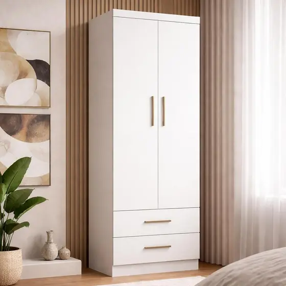 Guarda Roupa Infantil Chiara 2 Portas Branco - Phoenix