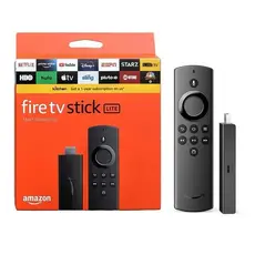 Fire Tv Stick Lite 2ª /3ª Geração Amazon Controle Remoto Por Voz Com Alexa E Atalhos Cor Preta