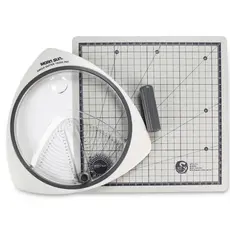 Kit Cortador Circular Com Base De Corte Precisão Scrapbook