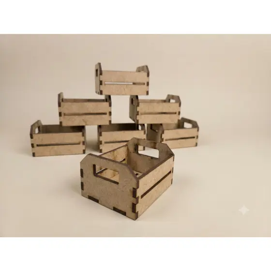 Mini Caixote Mdf Enfeite Mesa Doces Lembrancinha Chá Bar