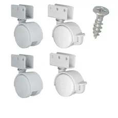 Rodinhas Para Berço Chapa U De 15mm 4 Rodizios