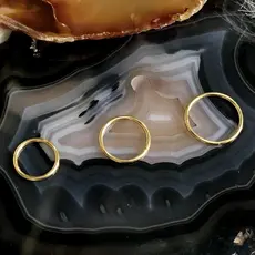 Piercing Nariz Folheado a Ouro 18k Argolinha Fina