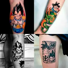 Tatuagem Falsa Temporária Anime Dragon Ball One Piece Naruto Demon Slayer A Prova De Água