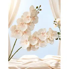 Orquídea Artificial de Tecido - Elegância que Duradoura!