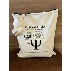 Ecobag de zíper Psicologia, bolsa sacola e praia,faculdade,escola,curso,personalizado,presente,brinde,lembrancinha