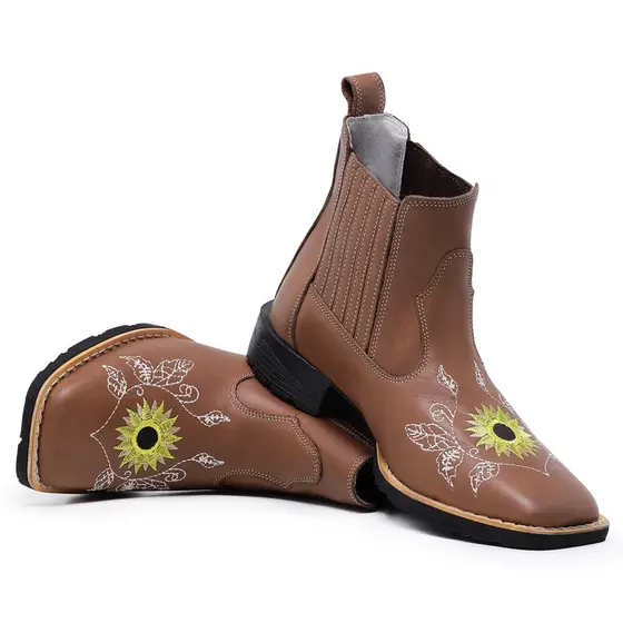 Bota Texana Feminina Cano Curto Country Confortavel