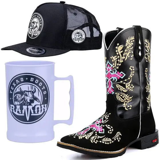 Bota Texana Feminina Kit