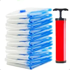 Kit Saco a Vácuo Para Roupas Viagem Organizador de Mala e Guarda-Roupa - Escolha Seu Kit 4 Opções