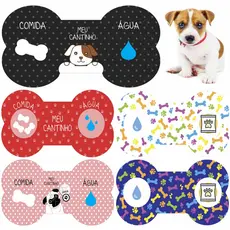 Tapete Canino Cachorro Gato Para Comida Agua Americano Favorito