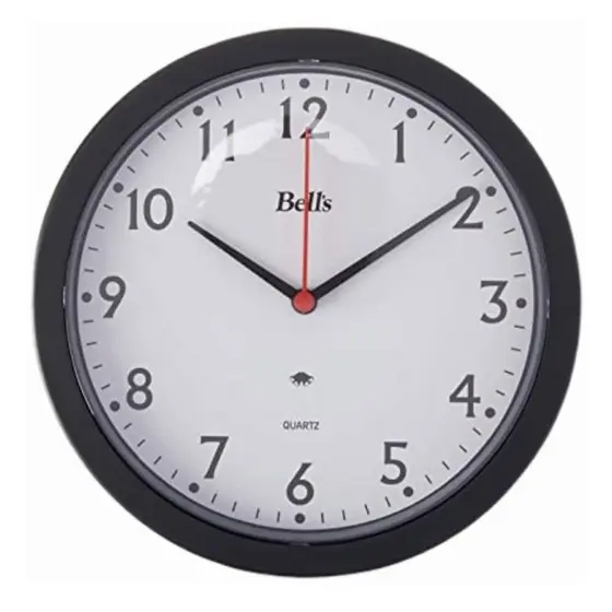 Relógio De Parede Bells Cozinha Sala Preto Branco