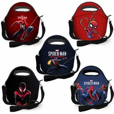 Bolsa lancheira térmica escolar passeio Super Herois Homem Aranha, Sonic, Naruto