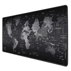 Mouse pad Grande Gamer Flexivel Suporte Para Mouse E Teclado Colorido e Mapa Mundi