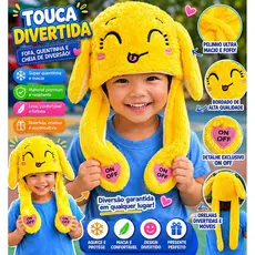1 Touca divertida Levanta as Orelhas Amarela – engraçada festa infantil boné Chapéu Infantil Gorro