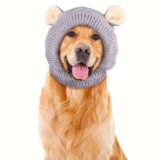 Touca de Inverno para Cães com Orelhinhas – Quentinha, Fofa e Confortável