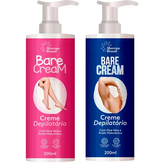 Creme Depilatório 💙 Masculino e 💗 Feminino | Depilação rápida, Sem dor e Sem Laminas!