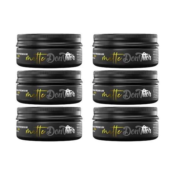 KIT 6x PASTA MATTE EFEITO SECO DON VITOR 120g 6un