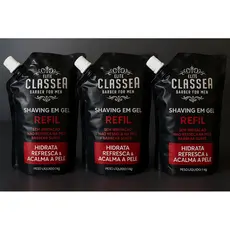 Kit 3x Shaving Em Gel Refil De 1Kilo PéZinho e Navalhado Hidrata e Refresca a Pele