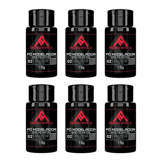 KIT 6x PÓ MODELADOR MENSHAPES 15g 6un